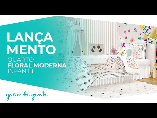 Quarto Infantil Floral Moderna - Grão de Gente