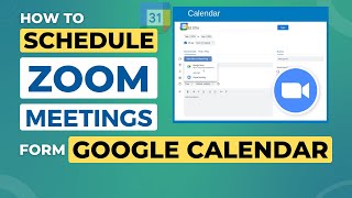 Schedule Zoom Meeting from Google Calendar | Create Zoom Meeting from Google Calendar/Gmail