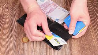 Класичне чоловіче портмоне з натуральної гладкої шкіри Canpellini 21786 чорне