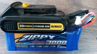 DeWalt 20v Adapter for LiPo Battery