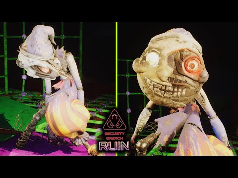 Broken Moon To Broken Sun Transformation Complete Scene - FNAF Security Breach RUIN DLC 2023 (FNAF)