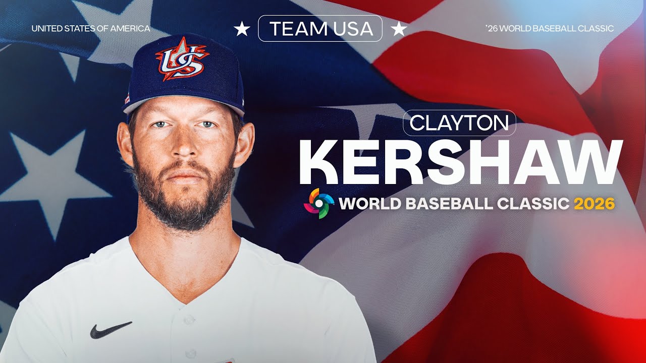 ANNOUNCEMENT: Clayton Kershaw will pitch for Team USA in the 2026 World Baseball Classic 🇺🇸