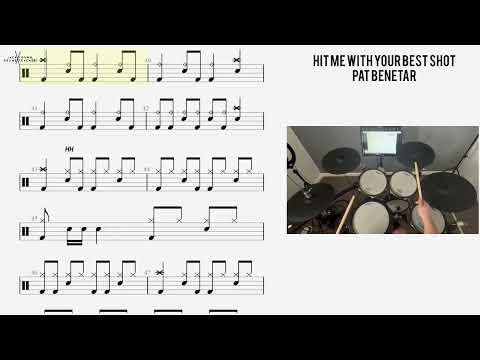 How to Play 🥁   Hit Me With Your Best Shot   Pat Benetar