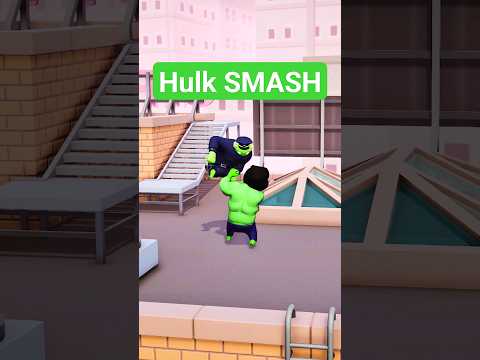Hulk in Gang Beasts😯 #gangbeasts #shorts #hulk