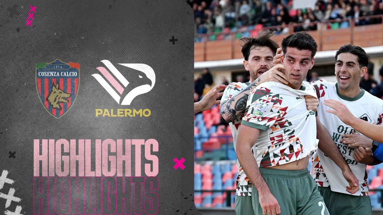 VIDEO Cosenza-Palermo 0-3, gli highlights