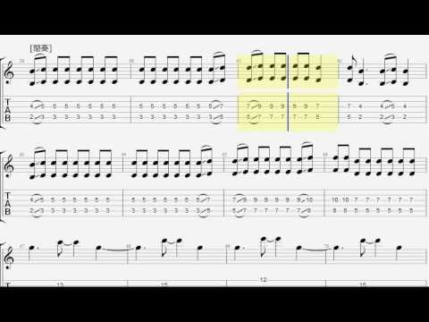 ONE OK ROCK the beginning ギター タブ guitar TAB
