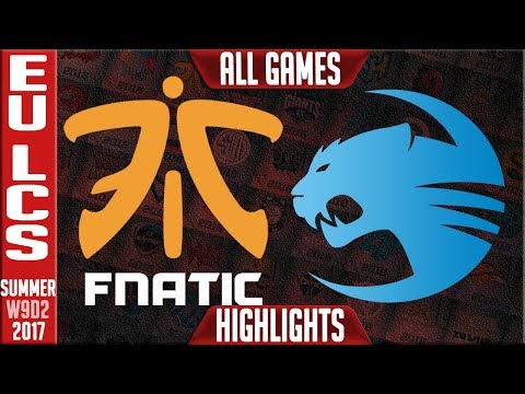 FNC vs Roccat Highlights ALL GAMES Week 9 Day 2 EU LCS Summer 2017 FNC vs ROC
