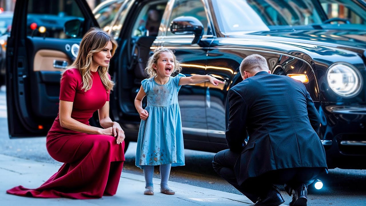 Beggar Girl Shouted “Don’t Drive!” - Melania Trump Froze When They Checked the Vehicle