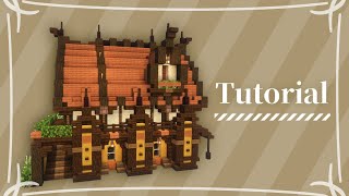 Minecraft : How to Build an Acacia Roof Fantasy House | マイクラ建築：アカシア屋根のファンタジーハウスの作り方 | Tutorial