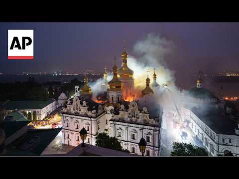 Deadly Russian attack damages centuries-old monastery in Kyiv
