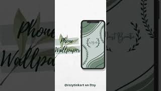 Phone wallpaper available on Etsy rozytinkart