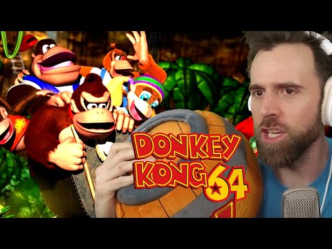 First Time EVER Playing Donkey Kong 64!