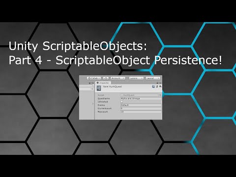 Unity Scriptableobjects Part 4 Scriptableobject Persistence