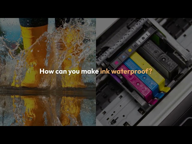 Inkjet printing on waterproof paper
