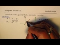 How to Calculate Modulus and Argument of Complex Numbers