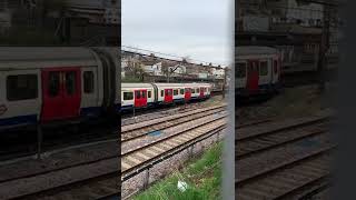 District Line train departing Upton Park Station