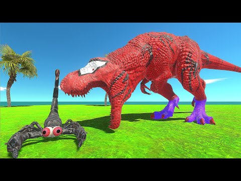 Carnivore Dinosaurs VS Giant Invertebrates-Animal Revolt Battle Simulator