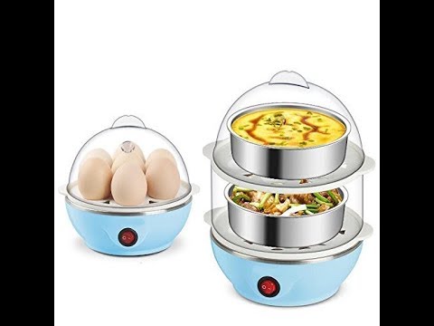 Plastic Plate Holder DeoDap Multi-Function 2 Layer Electric Food And 14 Egg (0115)