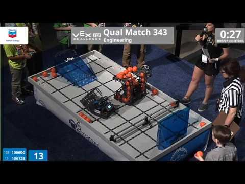 VEX Worlds 2016 - VEXIQ Elementary School - Engineering - Qual 343 (10660G 10612B) 132
