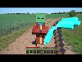 MINECRAFT REAL LIFE Zombie Vs Pickaxe IRL Animation