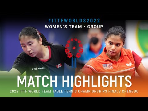 Highlights | Crystal Liu (CAN) vs Sarah Jalli (USA) | WT Grps | #ITTFWorlds2022