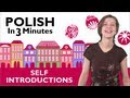 Learn to Speak Polish Lesson 1 - How to Introduce ...