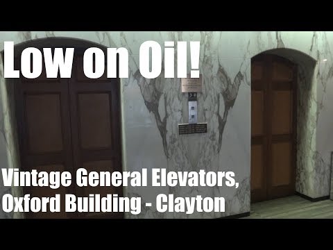 (Low On Oil) Vintage General Hydraulic Elevators @ The Oxford Building, Clayton, MO