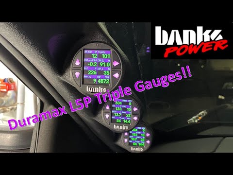 Banks Power Triple iDash 1.8 Gauge Setup. Duramax L5P!