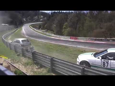 CRASH Citroen Saxo VTS Nurburgring Nordschleife CRASH/spin 14/04/2017