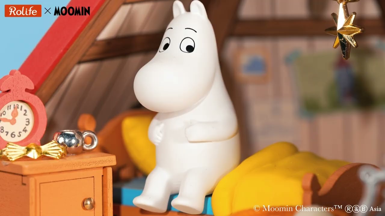 RoboTime 3D skládačka Miniatura domečku Mumínkův domeček