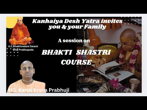 Bhakti Shastri Course BG-Ch-01 Shloka 1.14 to 1.46 by HG Kania Krishna Prabhuji