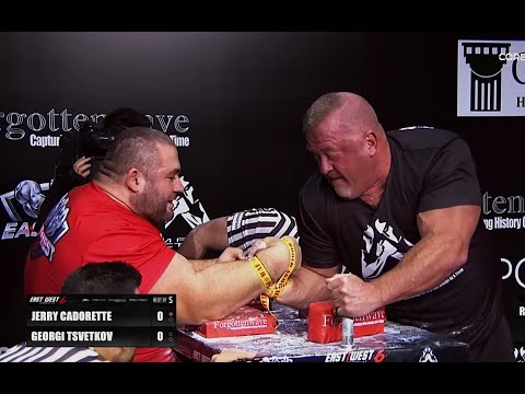 Jerry Cadorette vs Georgi Tsvetkov 3-2. Armwrestling