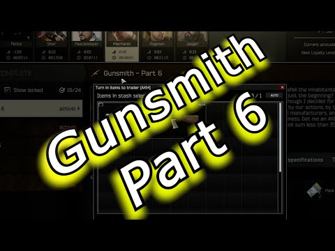 Gunsmith Part 6 13.5  Mechanic Task Guide  Escape From Tarkov 08/10/2023