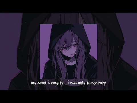 my head is empty - i was only temporary (slowed + reverb)