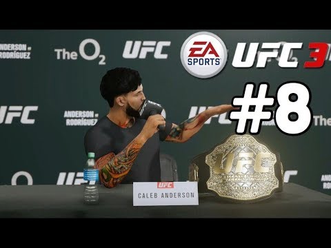 UFC 3 Featherweight Career Mode Walkthrough Part 8 - 25 SECONDS KO! (Lets Play Commentary)