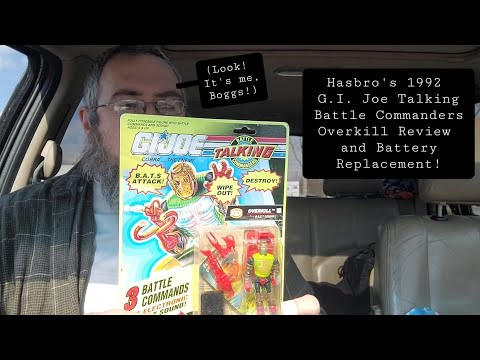 Hasbro 1992 G.I. Joe Talking Battle Commanders Overkill Review & Battery Replacement!