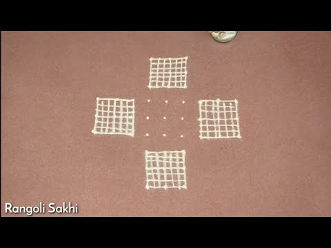 Different 9×3 Rangoli Design | Kolam | Chukkala Muggulu | Rangoli Sakhi |