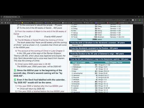 Jesus Christ will come back at 2028! Year of Return of Jesus Christ !