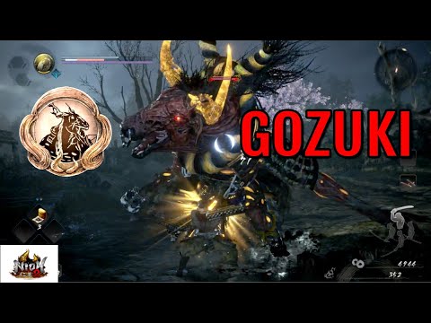 How to defeat the Gozuki in "The Village of Cursed Blossoms" (Yokai Boss Fight) | Nioh 2 Gameplay