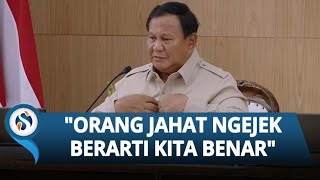 Gestur Tegas Prabowo! Tepuk Dada sambil Tegaskan: Ejekan adalah Tanda Kebenaran Jalan Kita