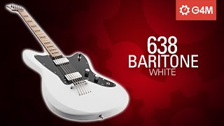 Video thumbnail for G4M 638 Baritone Electric Guitar, White - Soundcheck by Gear4music Guitars