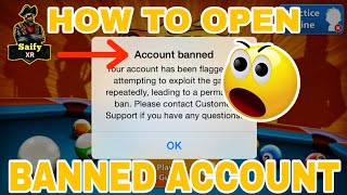 How to open banned account in 8 ball pool
