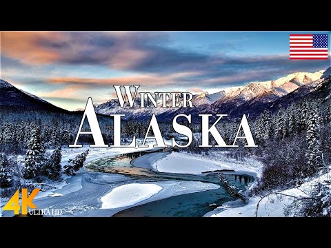 Winter Alaska 4K Ultra HD • Stunning Footage Alaska, Scenic Relaxation Film with Calming Music.