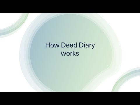 Deed Diary - Track Good Deeds