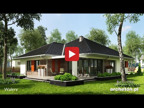 Projekt domu Walery - archeton.pl - parterowy 162,2 m2