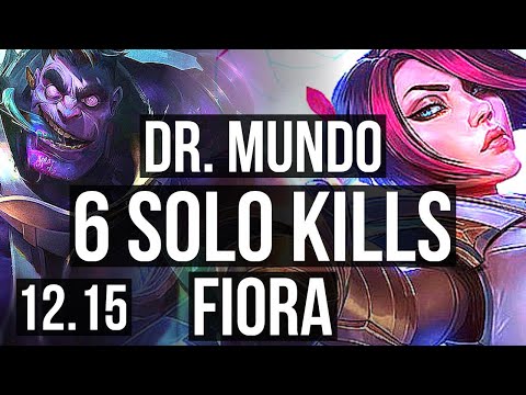 DR. MUNDO vs FIORA (TOP) | 10/0/6, 6 solo kills, Legendary | EUW Master | 12.15