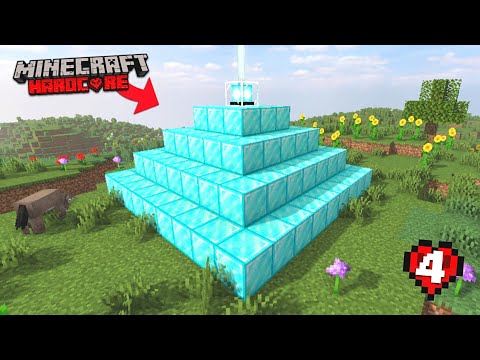 I Made a FULL DIAMOND BEACON in Minecraft Hardcore