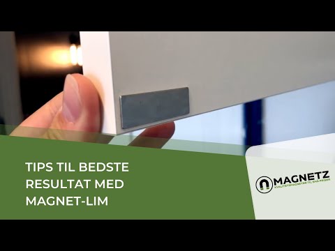 Lim magneter: magnet, 8x6x3 mm. m/lim, 10-pak