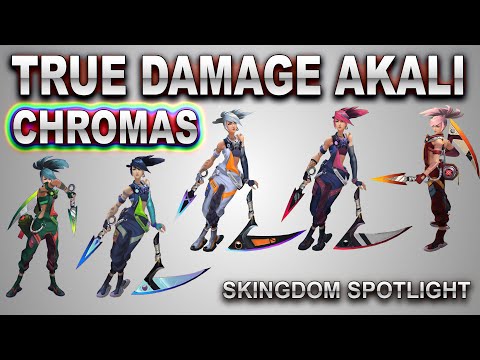 True Damage Akali Chromas Preview | SKingdom - League of Legends