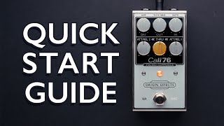 Video thumbnail for Cali76 Stacked Compressor - Video Manual by Origin Effects